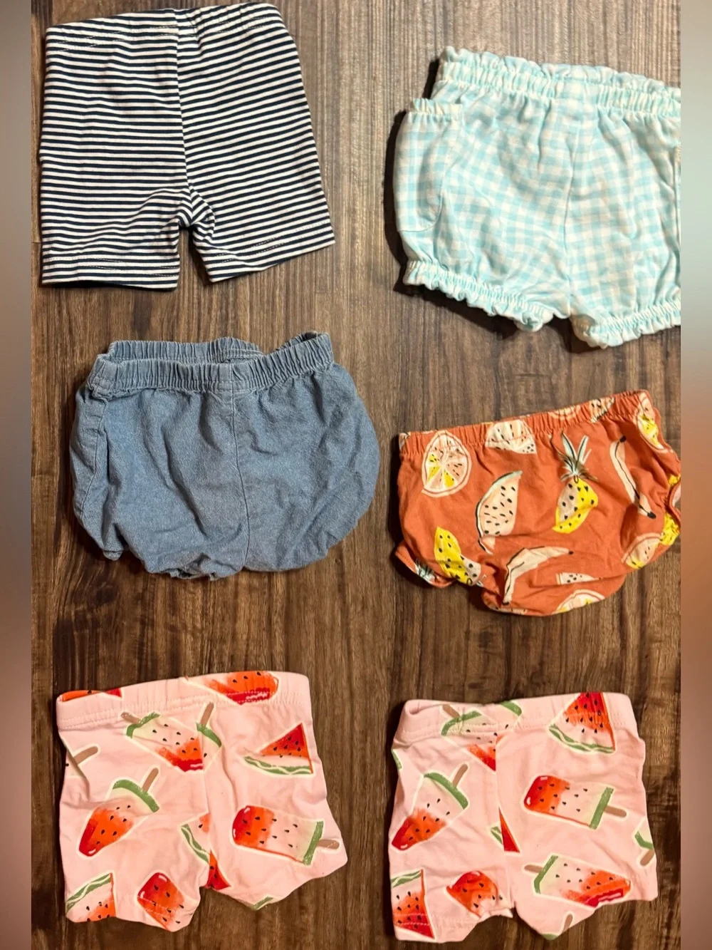 0-3 Months Baby Girl Shorts Bloomers Lot of 9 Spring Summer Bottoms Diaper Cover